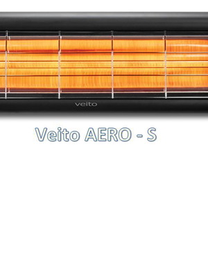 Veito Aero-S Carbon Infrared Heater like new with remote control