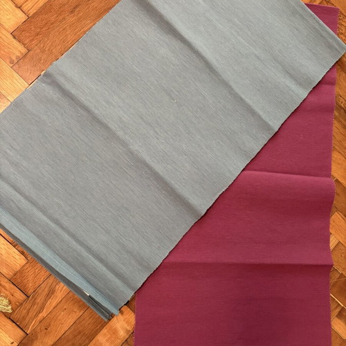 Table runner in two colors like new, size 1.20x35 cm