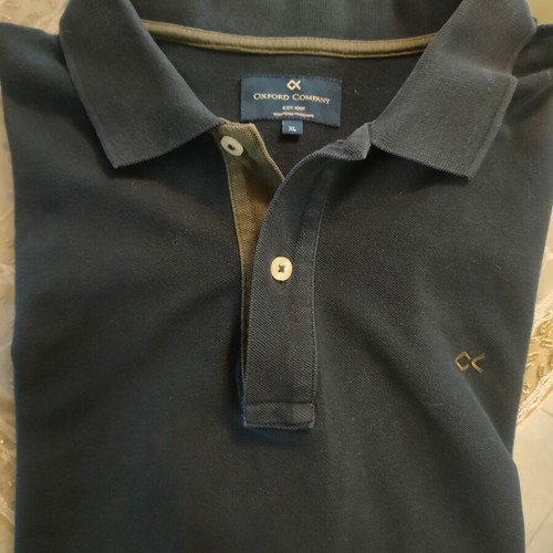 Oxford Company Polo XL used, dark blue, 100% cotton