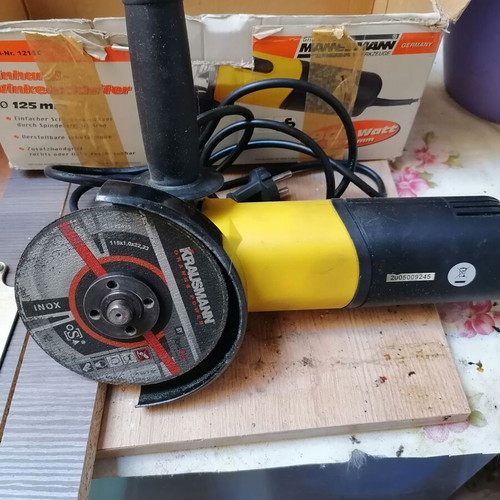 Grinding wheel, planer and sander tools used