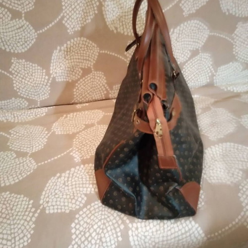Leather Travel Bag from Eco Leather, New, Brown, 50x30x40 cm