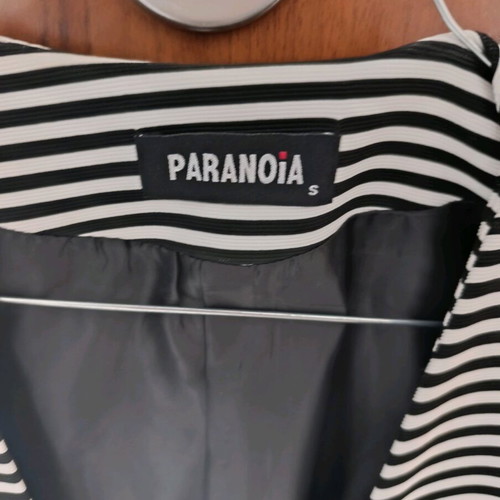 Paranoia women's jacket black white size S new