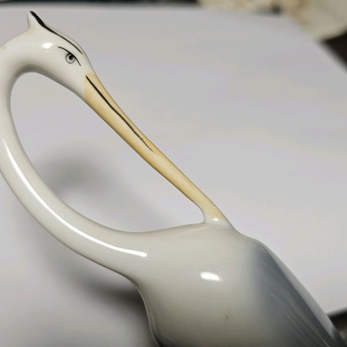 Hollohaza porcelain Heron like new