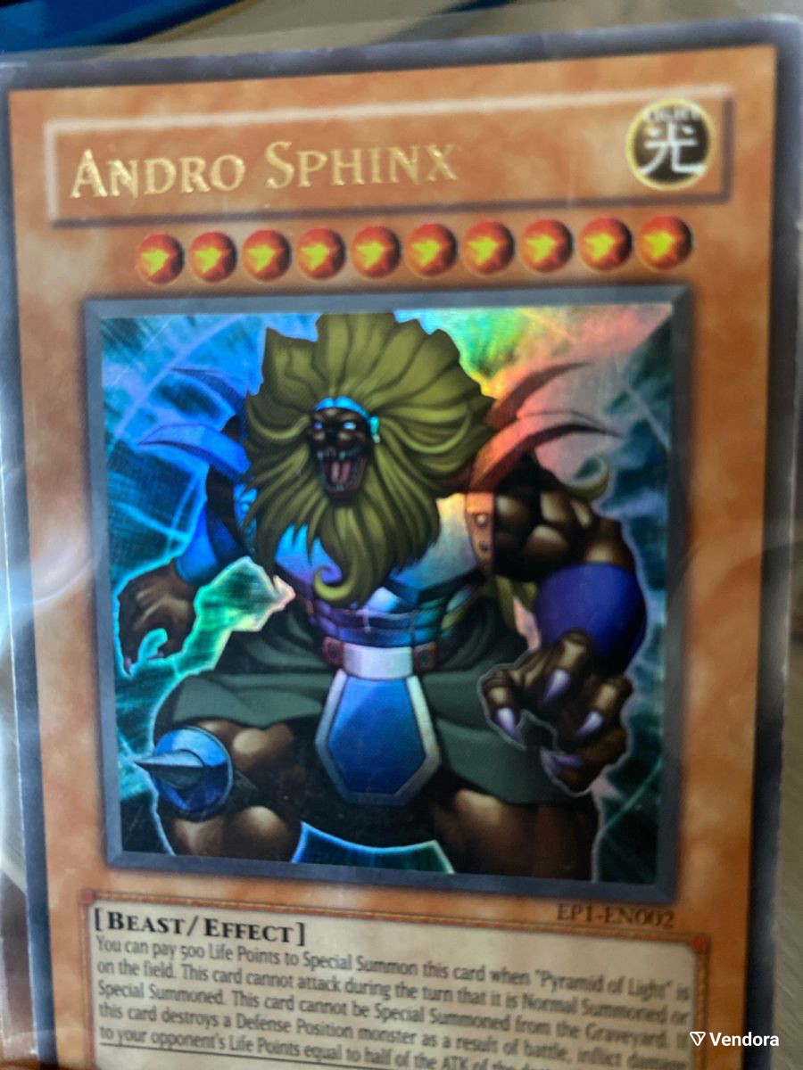 Yu Gi Oh Andro Sphinx #EPI-EN002 Holo used - 13,00 - Vendora.cy Yu Gi Oh Andro Sphinx #EPI-EN002 Holo used - 13,00 - Vendora.cy