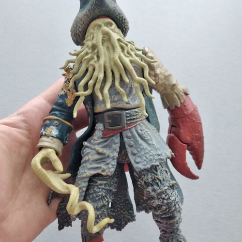Pirates of The Caribbean Davy Jones Collectable Action Figure used