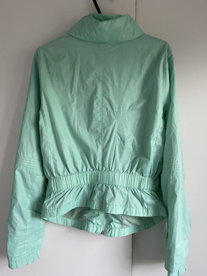 Staff jacket used, thin, turquoise, size S