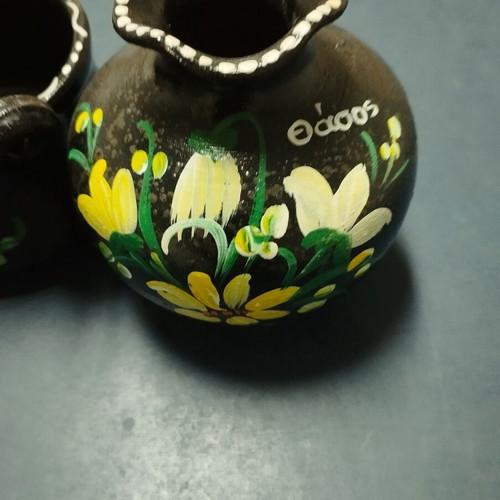 Decorative clay items used from Thasos, set of 2 pieces