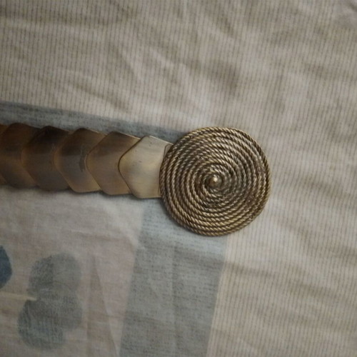 Vintage metal belt 70cm elastic like new, gold color