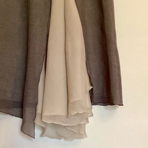 Toni Gard women's set transparent cropped jacket and asymmetric skirt like new