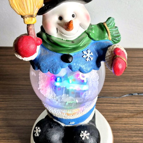 Christmas snowman figure like new with LED lighting