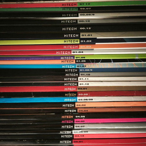 Hitech magazine used, pack of 36 issues 1996-2007