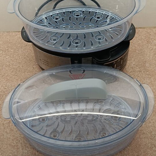 Midea Digital Steamer like new, inox, 2 levels
