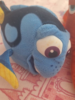 Mini Nemo-Dory plush collection used, Finding Dory characters