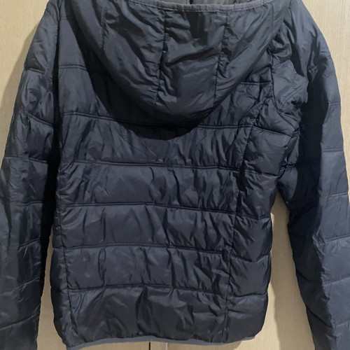 Unisex jacket used, gray, size S with hood