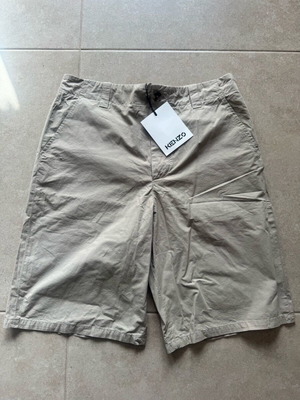 Kenzo chino shorts new, size M, beige, 100% cotton