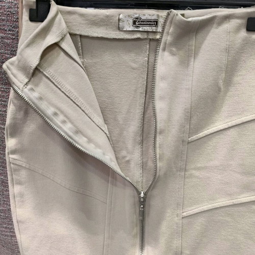 Stradivarius fitted mini skirt used, beige, size medium