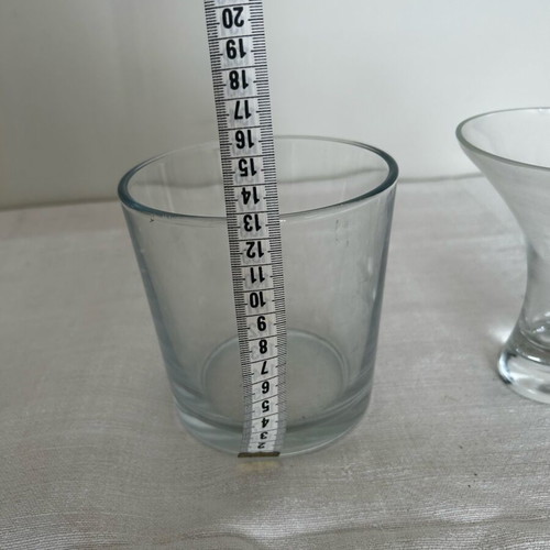 Glass vases like new, set of 2 pieces