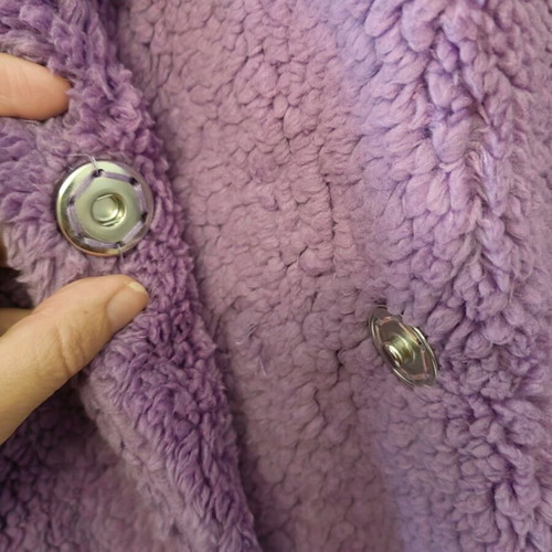 Teddy coat new lilac color, size small Gigi Barcelona