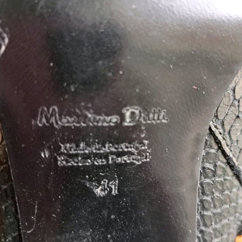 Massimo Dutti ankle boots size 41 black like new, 7cm heel