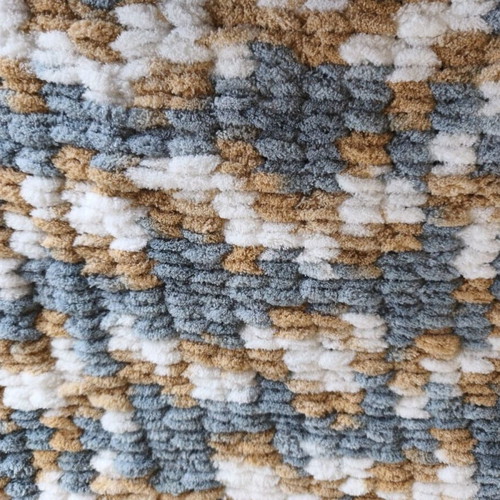 Chunky wool colorful handmade blanket new