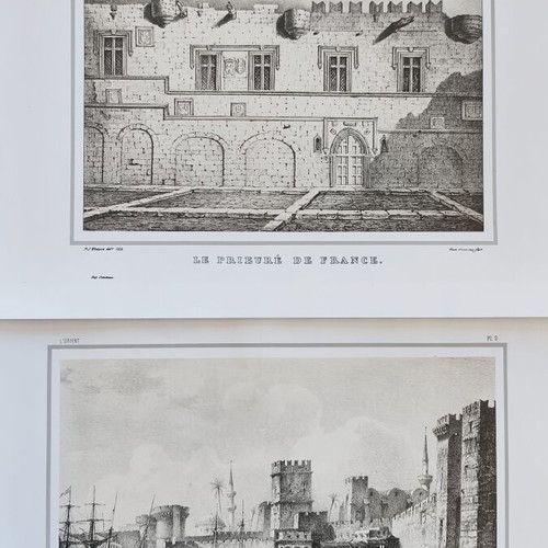 Collection of 12 Famous Rhodes Engravings like new, full set