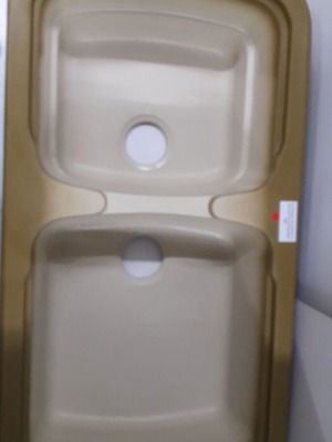 Majestic Minos E96/2 Double Synthetic Kitchen Sink Cappuccino New
