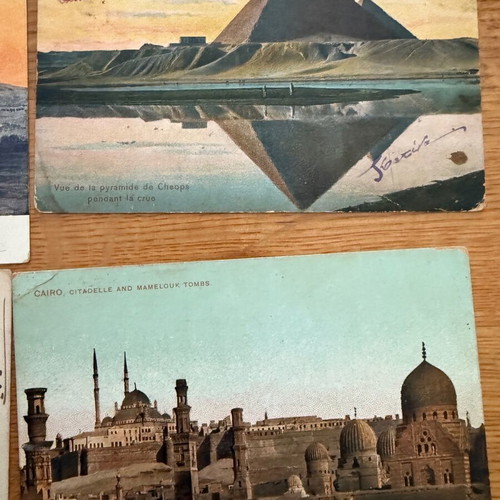 Old postcards used, some traveled