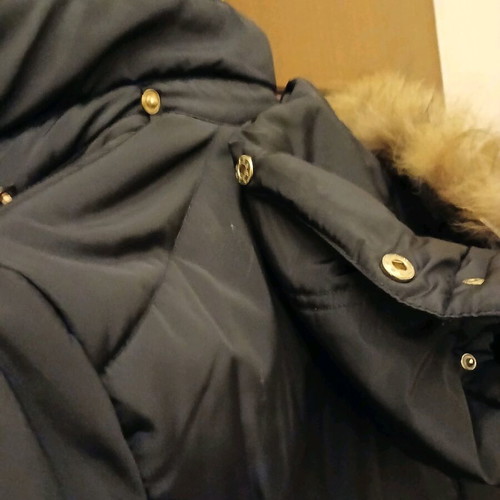Zac&Zoe blue jacket like new, size 38/M, waterproof with fur