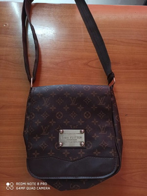 Louis Vuitton authentic leather shoulder bag brown new