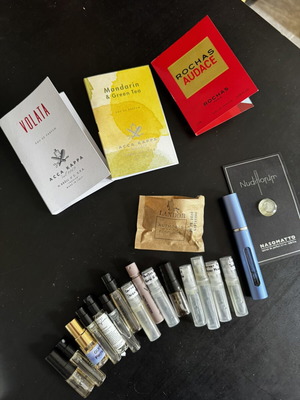 Perfume sample discovery set used, mixed designer and niche brands