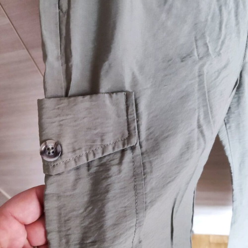Mayoral silk-like green pants like new
