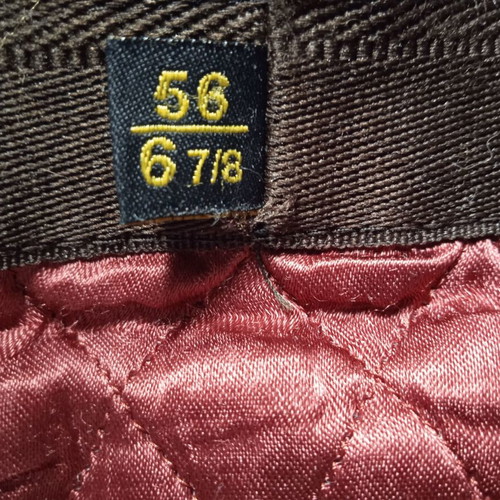 GIPO flat cap new, all-wool Glen check pattern, size Small 56