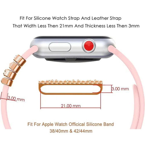 Apple Watch Strap Decoration New, Letter Charm for Silicone Bands