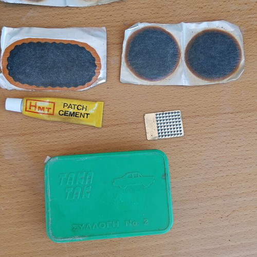 Vintage tire repair kit like new