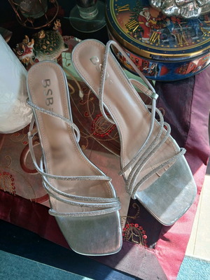 BSB Sandals New, Size 40, Silver