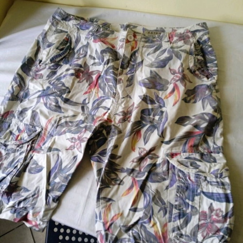 Cargo floral Bermuda Black Number vintage size 52 used