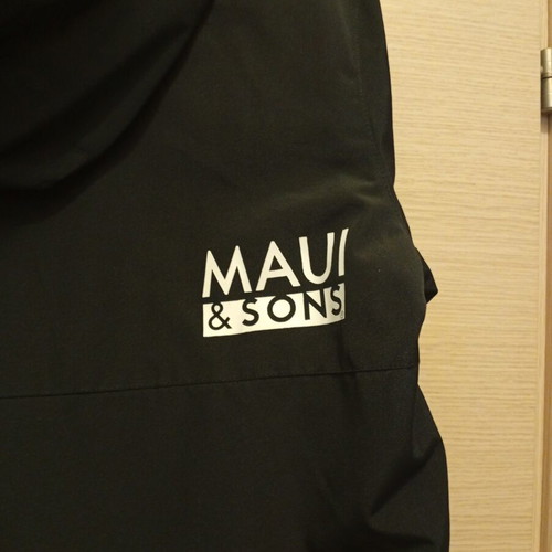 Maui & Sons windbreaker jacket like new, black, size M