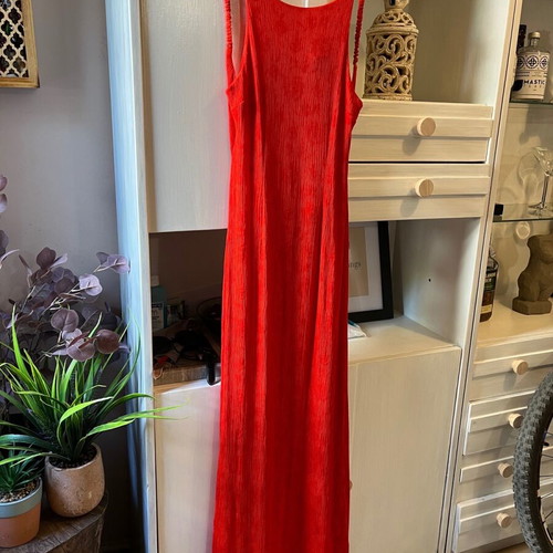 Red backless dress Small new Topshop