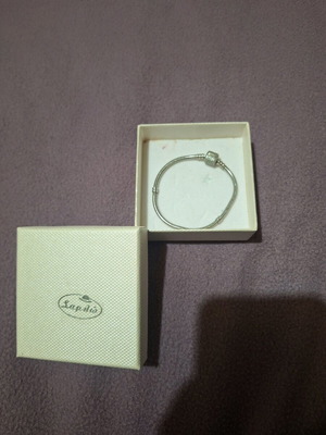 Silver type bracelet like new with box