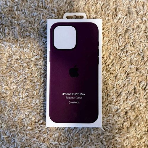 Apple iPhone 16 Pro Max plum silicone case, brand new