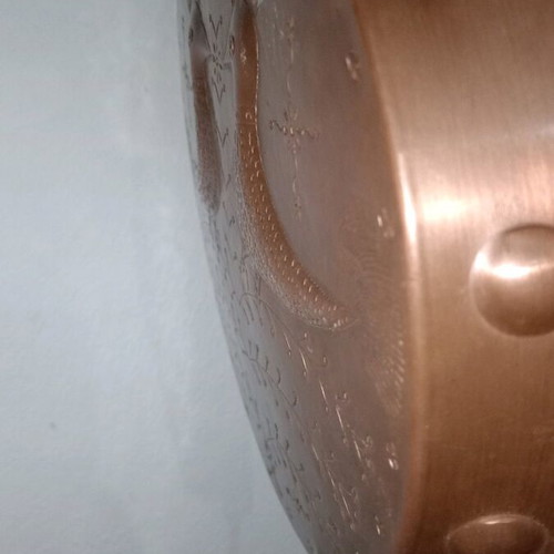 Decorative copper plate like new with beautiful design
