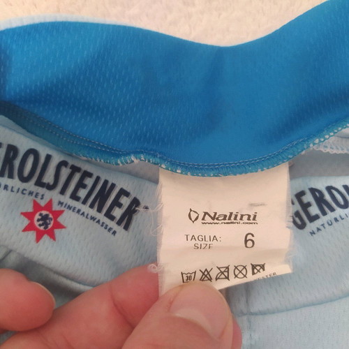 Nalini Gerolsteiner cycling jersey used, size 6, vintage