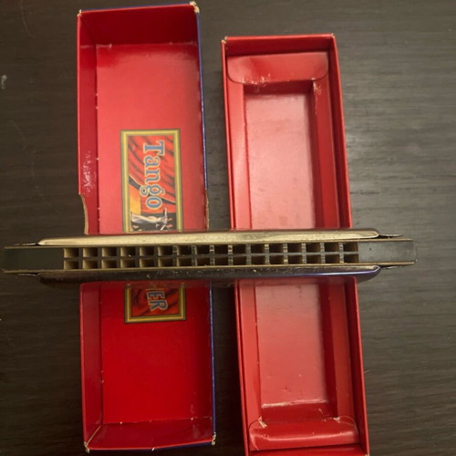 Hohner Tango harmonica used with original vintage box