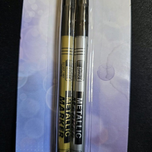 Metallic markers set of 2 sealed, United Office
