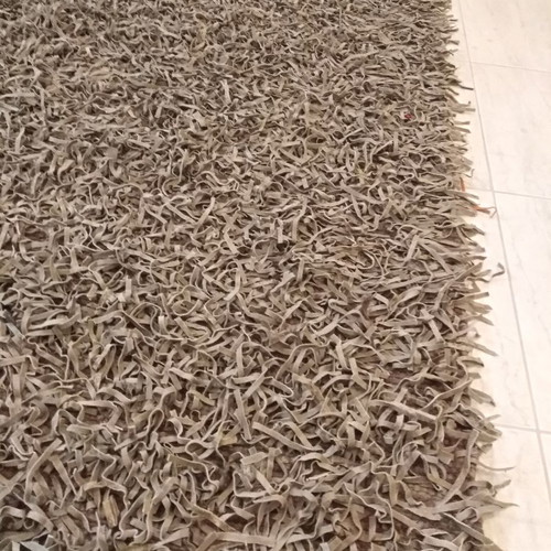 Leather rug 1.60x2.30 handmade from India