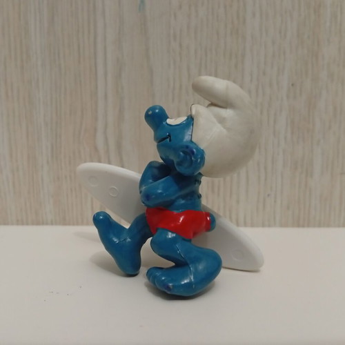 Schleich Peyo Smurf The Lost Village Surfer Figure with Surfboard