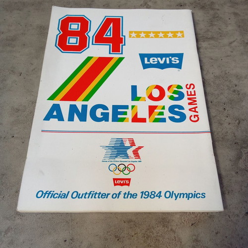Levis 1984 Los Angeles Olympics notebook collectible, like new, promotional 1980