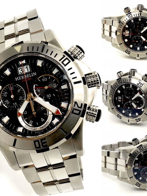Michel Herbelin Chronograph καινούργιο ανδρικό ρολόι αδιάβροχο 300 μέτρα