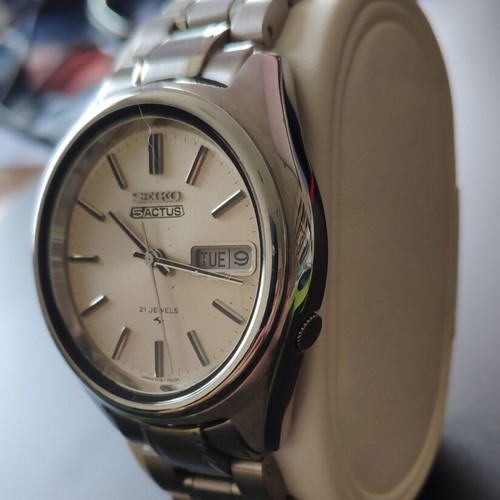 Seiko 5 Actus 1973 Automatic 34mm Watch, Like New, Serviced