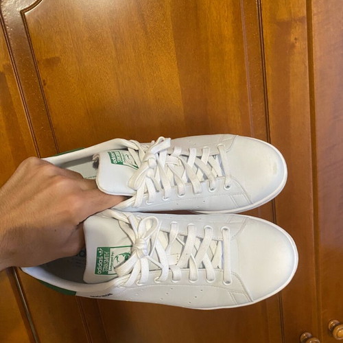 Adidas Stan Smith new, white with green details, size 44.5